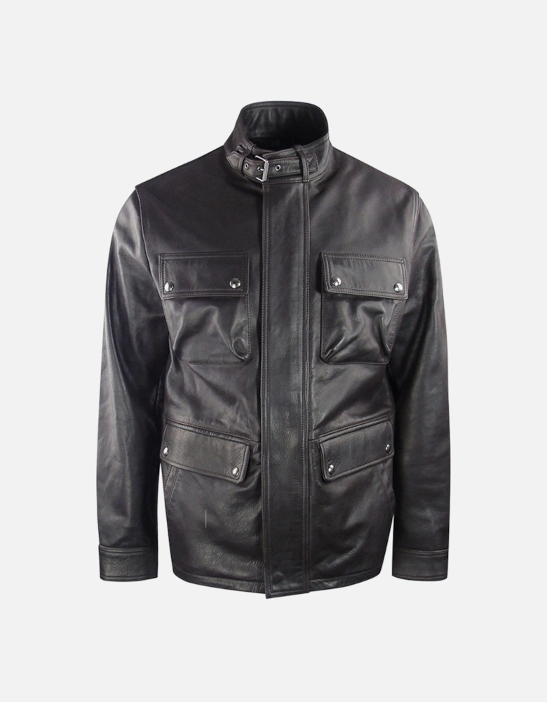 Dark Brown Grant Leather Jacket