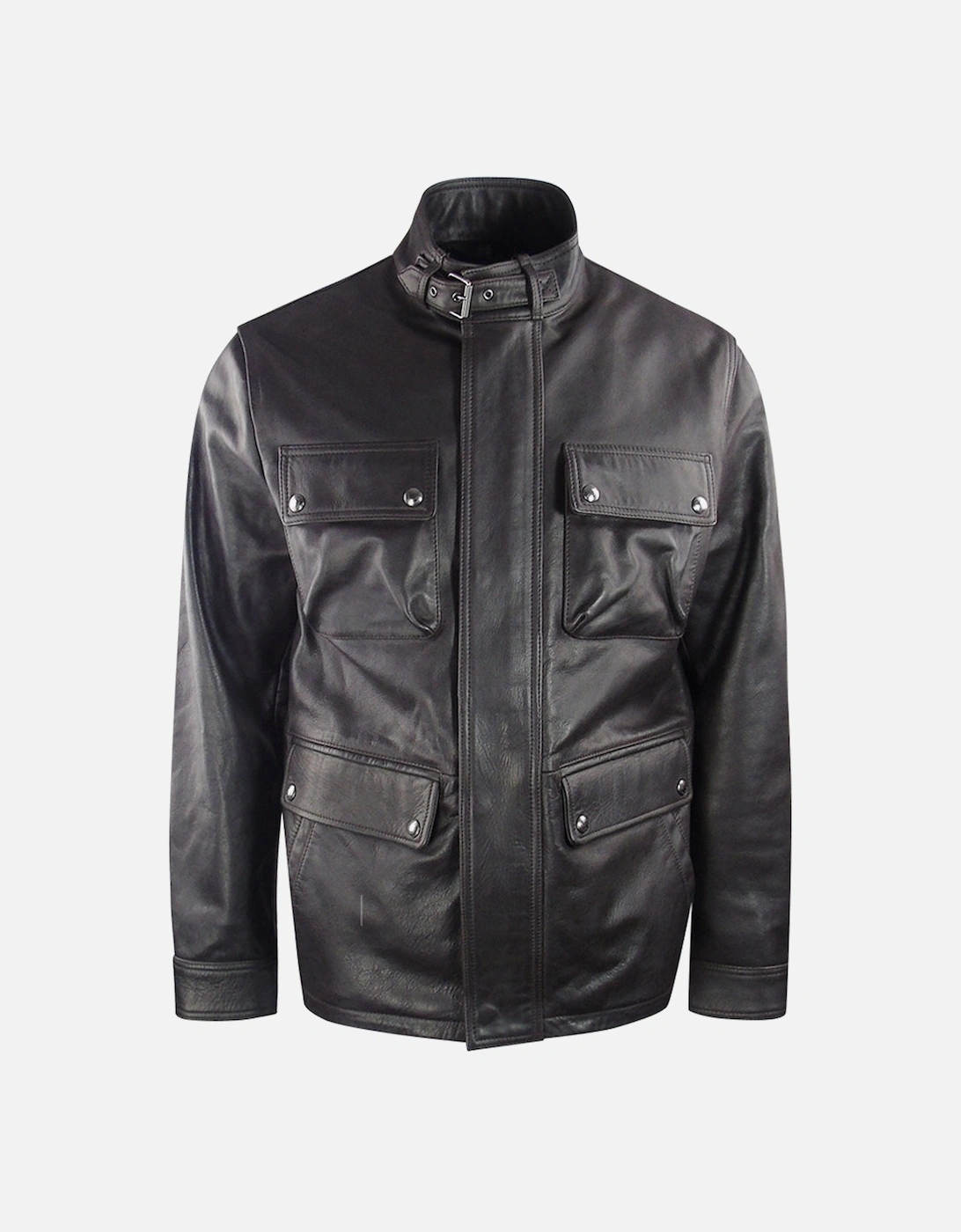 Dark Brown Grant Leather Jacket, 3 of 2