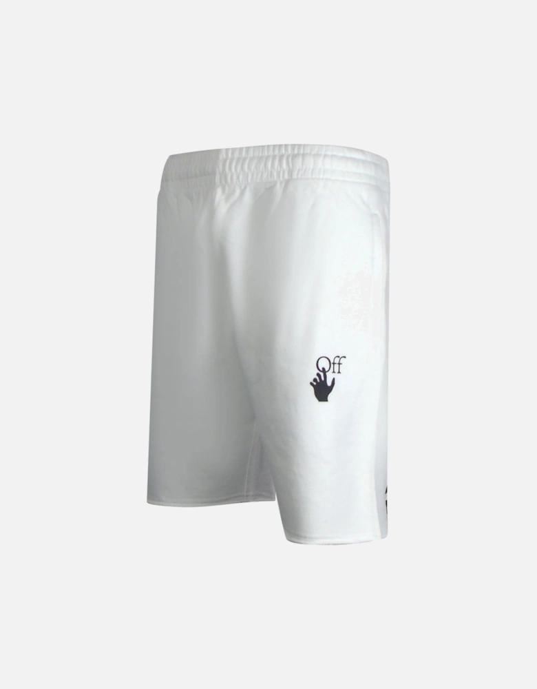 Caravaggio Arrow White Sweat Shorts