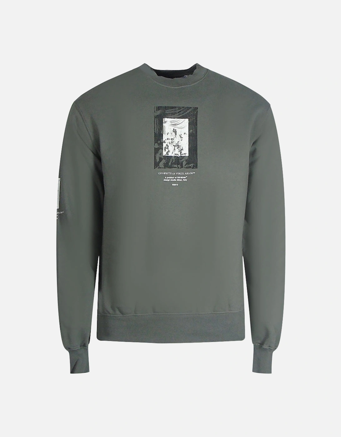 Paint Mirror Slim Fit Steel Iron Grey Sweatshirt, 4 of 3