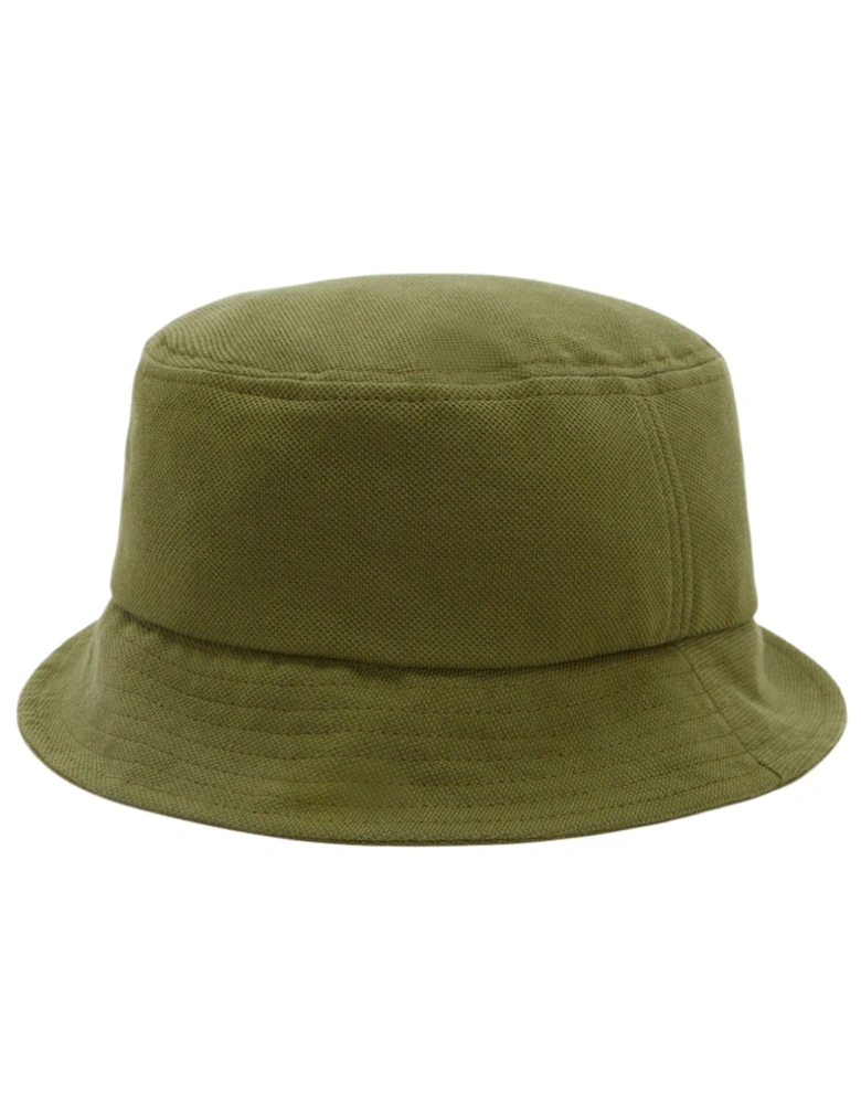 Brand Logo Pique Green Bucket Hat