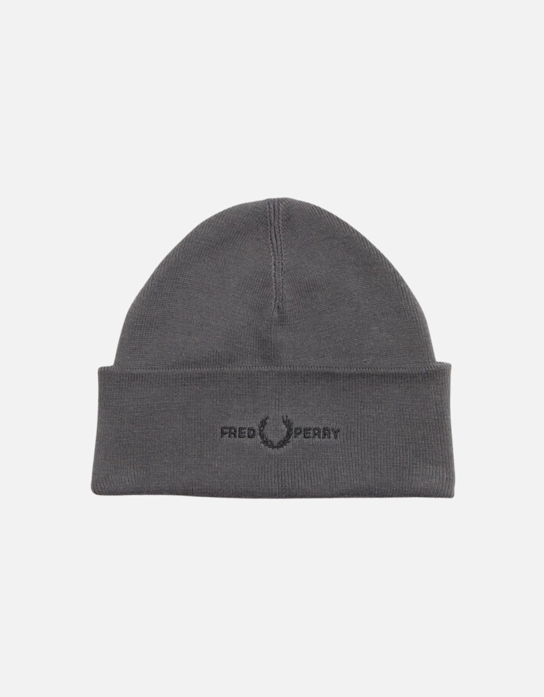 Graphic Logo Gunmetal Grey Beanie