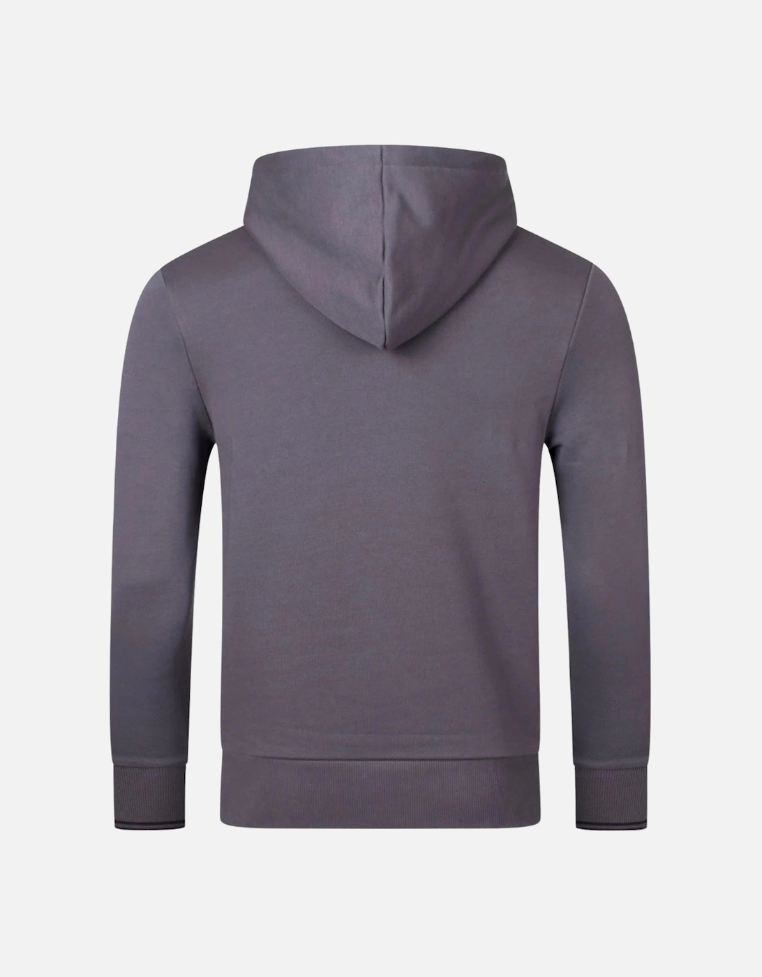 Tipped Sleeve Gunmetal Grey Hoodie