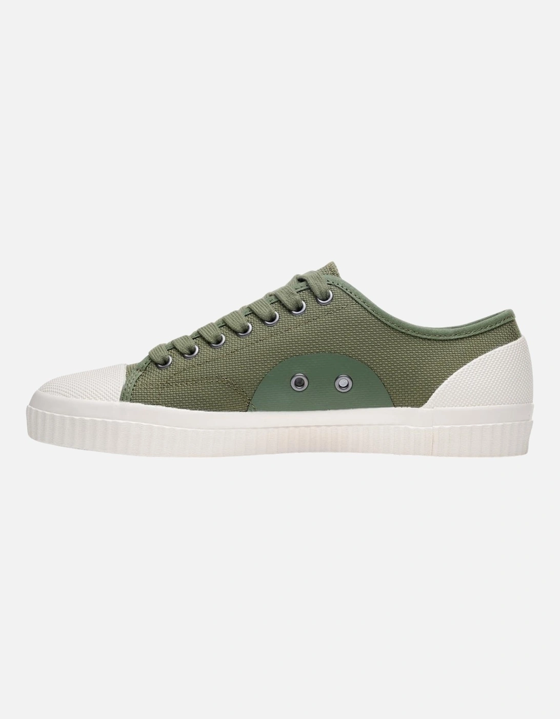 Hughes Low Textured Poly Parka Green Shoes