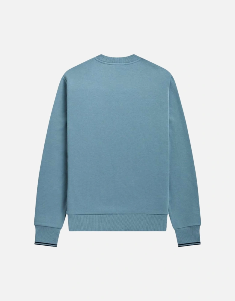 Crew Neck Ash Blue Sweatshirt