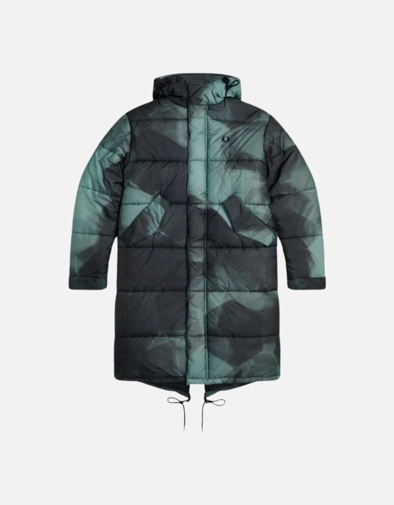 Fishtail Shaded Navy Blue Camoflauge Quilted Pakra Jacket