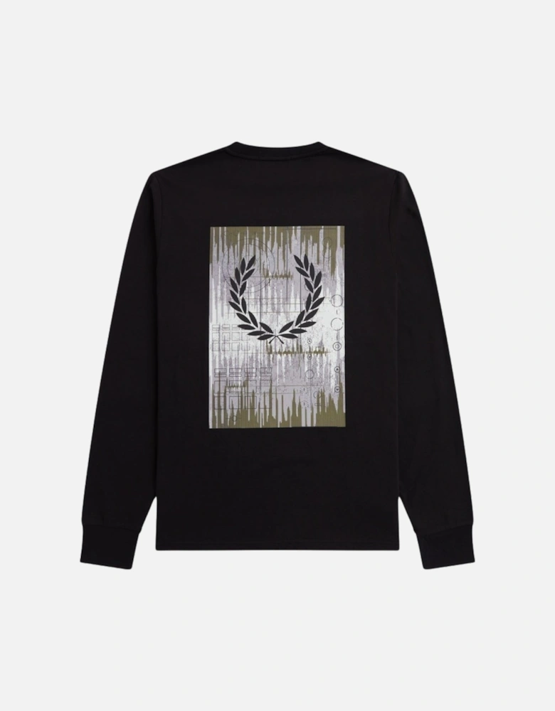 Soundwaves Logo Long Sleeve Black T-Shirt