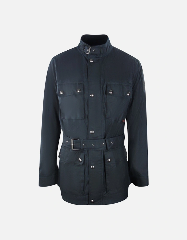 Deep Navy Blue Roadways Motorcycle Jacket