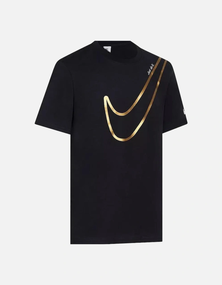 Men's 'Just Do It' T-Shirt Black/Gold