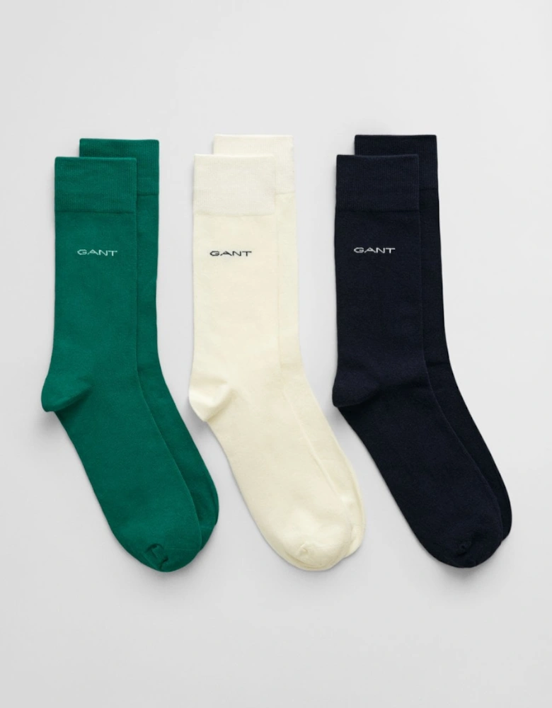 Mens Soft Cotton Socks 3-Pack