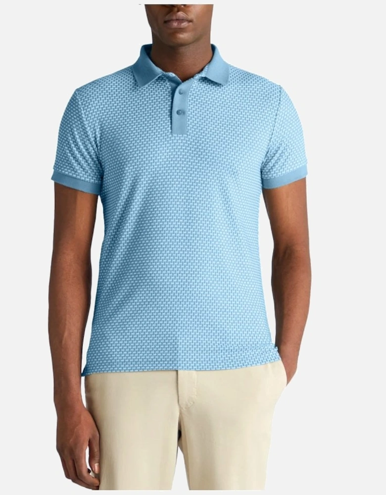 Short Sleeve Polo Shirt Pale Blue