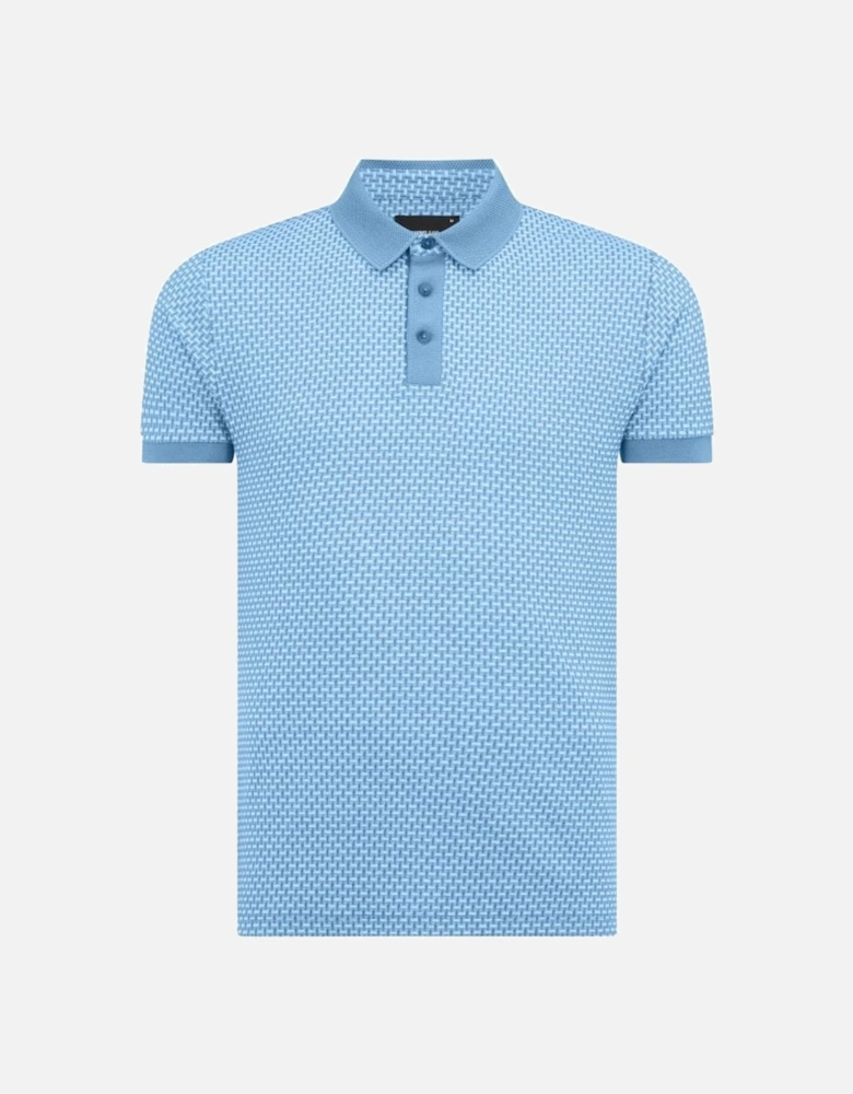 Short Sleeve Polo Shirt Pale Blue