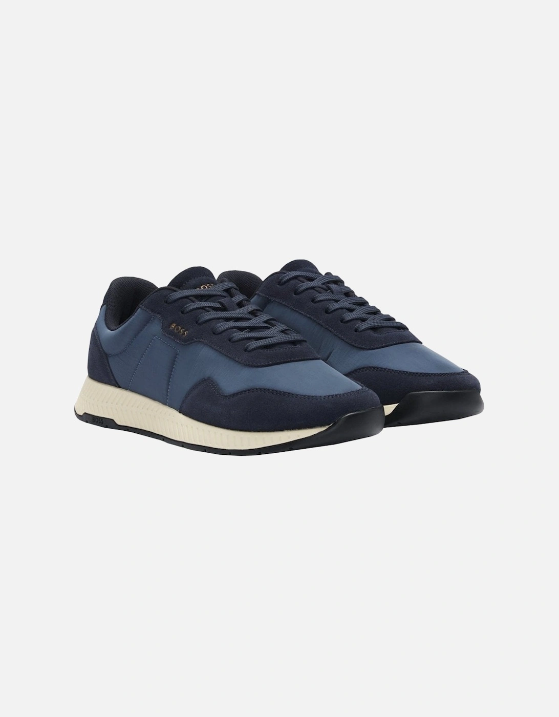 Men's Dark Blue Titanium Runn Trainers