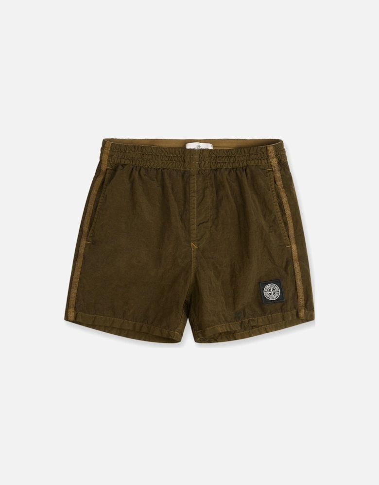 Kids Patch Logo Swimshorts Green