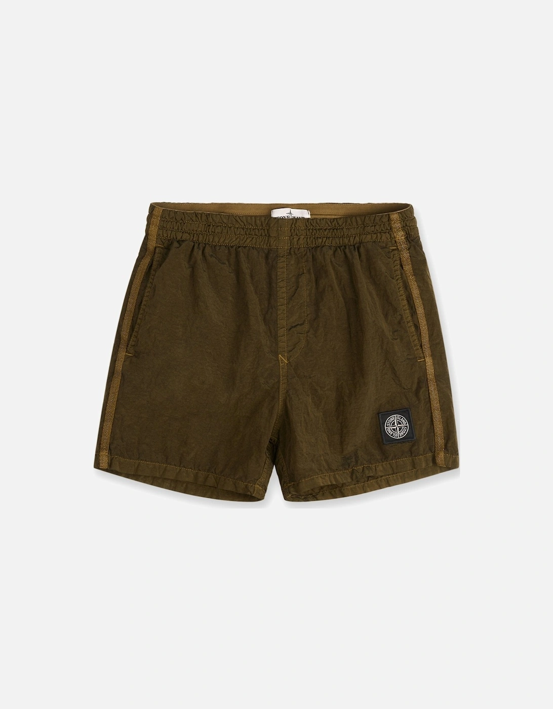 Kids Patch Logo Swimshorts Green, 3 of 2