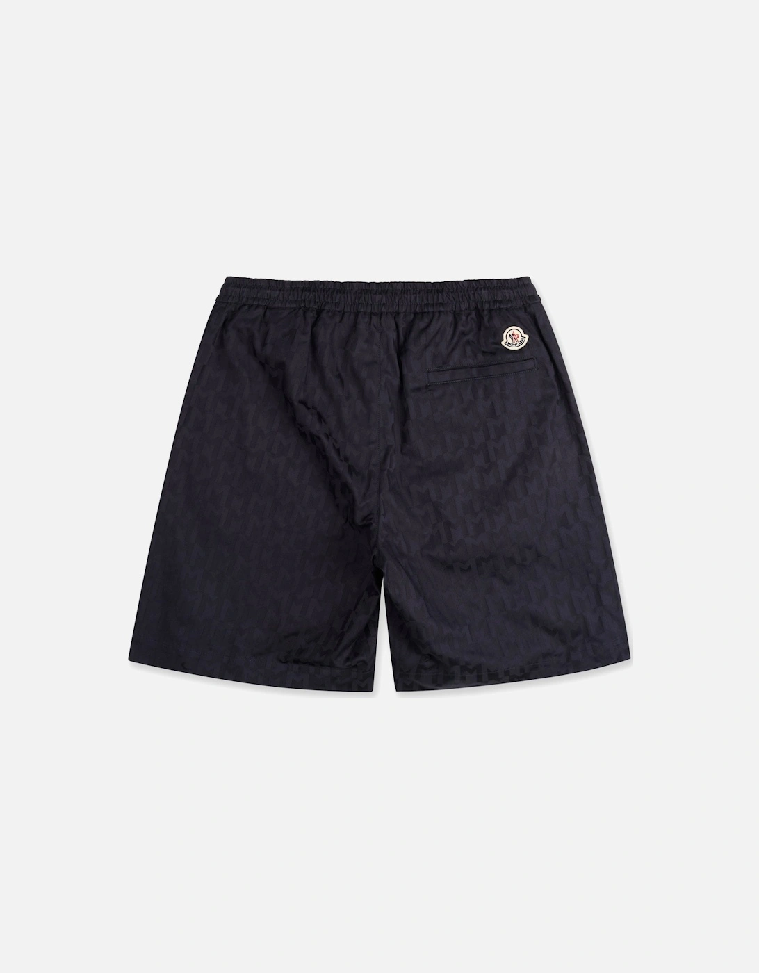 Mid Length Monogram Shorts Navy