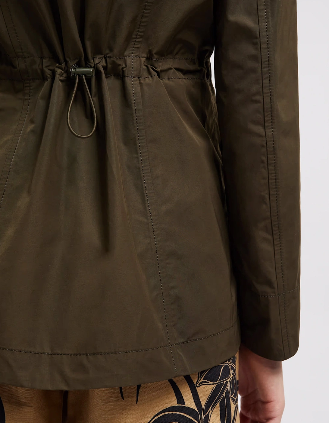 Womens Leandro Short Parka Green