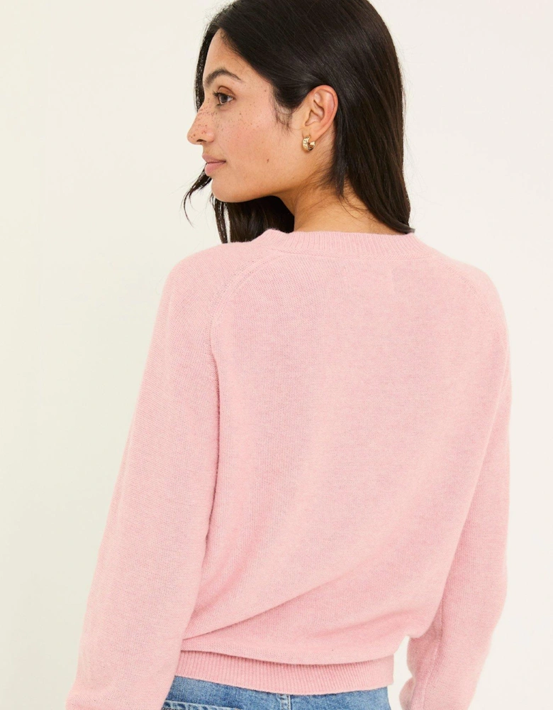Selah Cuffed Cardigan - Pink