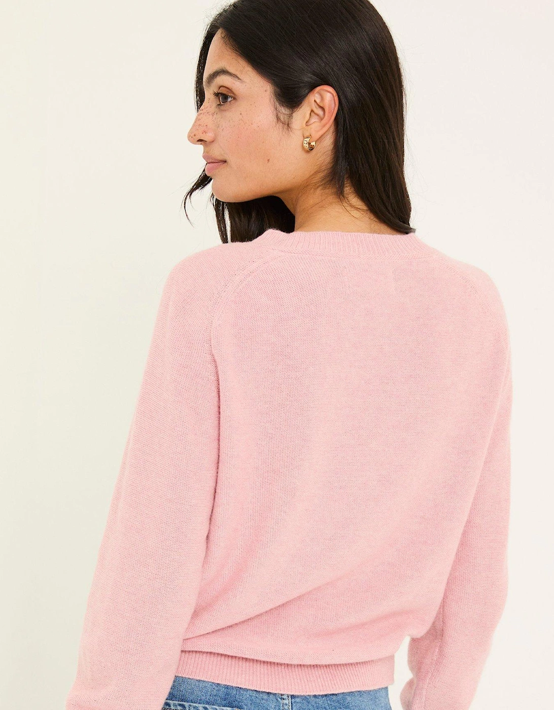 Selah Cuffed Cardigan - Pink