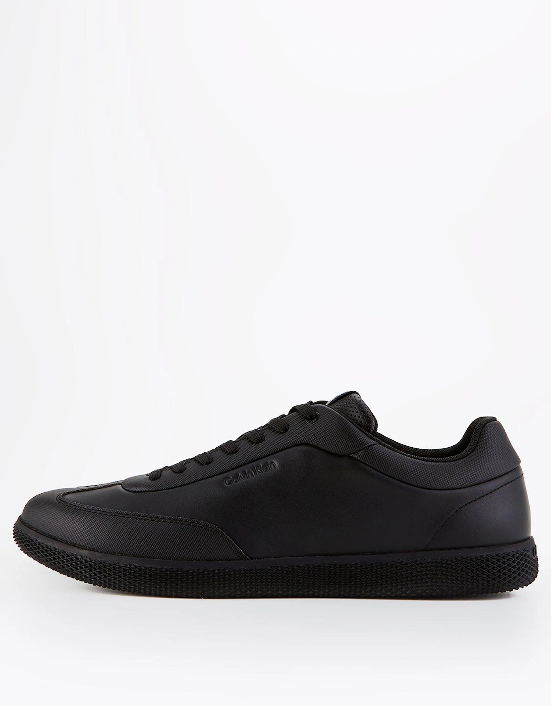 Leather Lace Up Sneakers - Black, 8 of 7