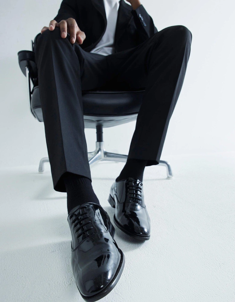 Patent Oxford Shoes - Black