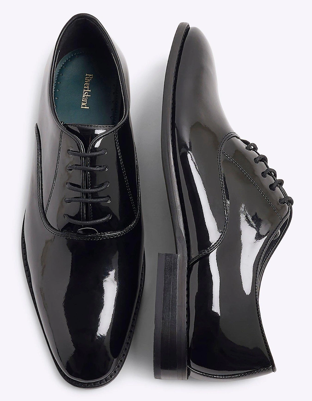 Patent Oxford Shoes - Black