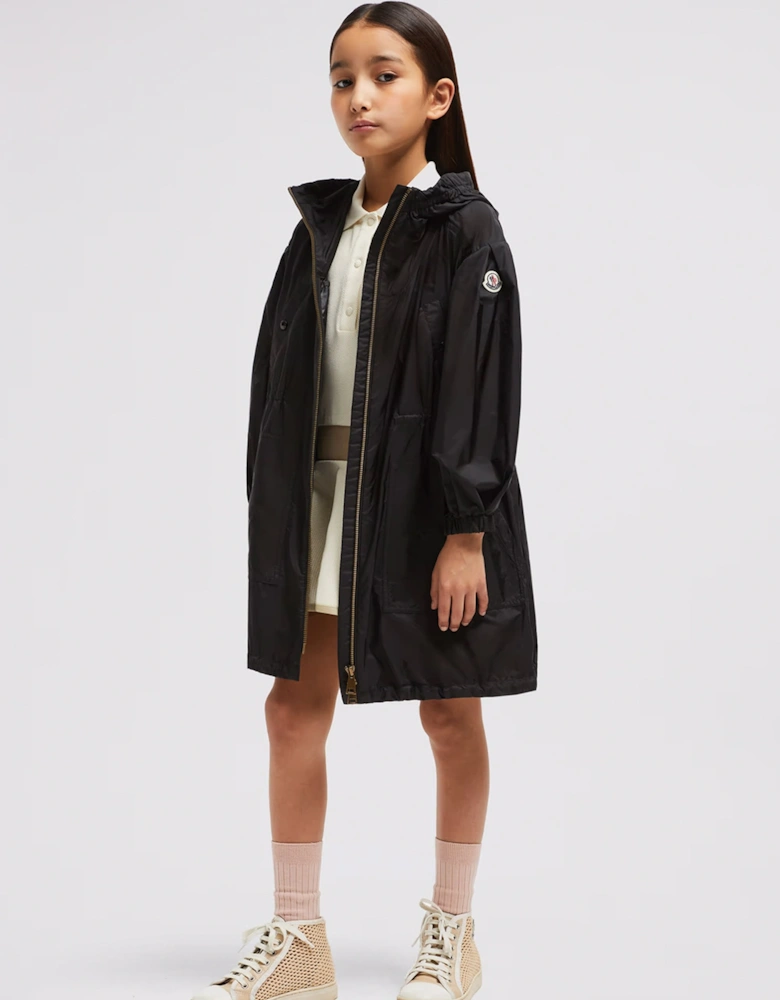 Kids Bessie Long Parka Black