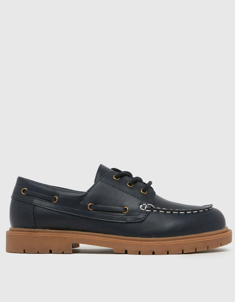 Lance Youth Boat Shoe - Blue