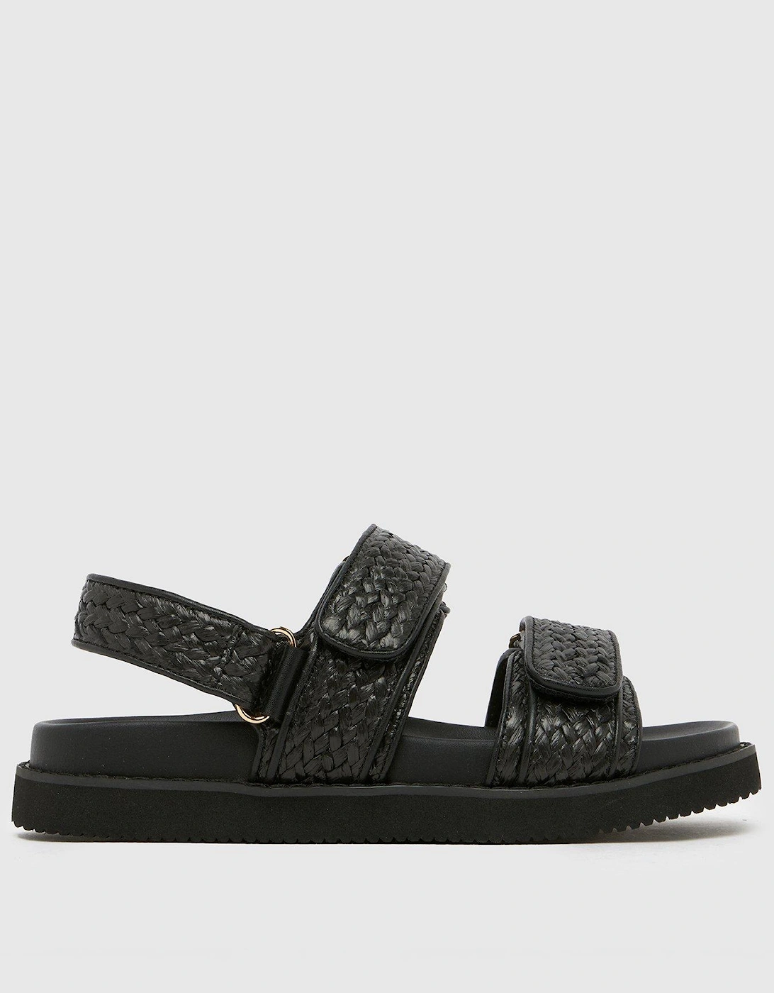 Tiesha Footbed Sandals - Woven - Black, 2 of 1