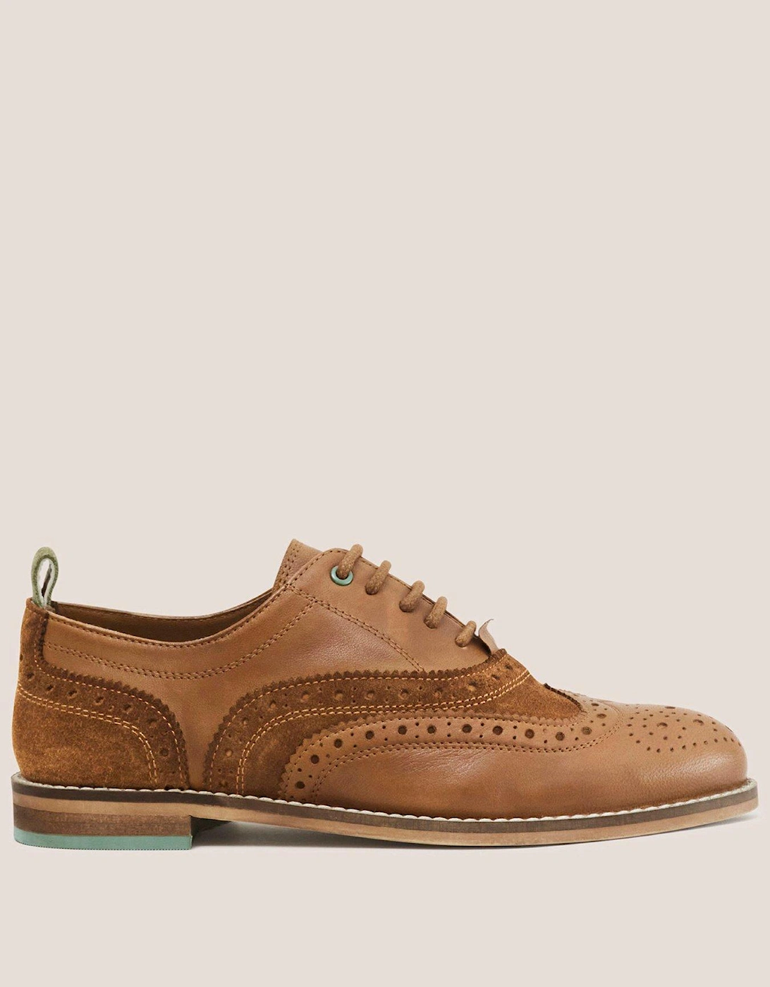 Thistle Leather Lace Up Brogue - Brown, 2 of 1