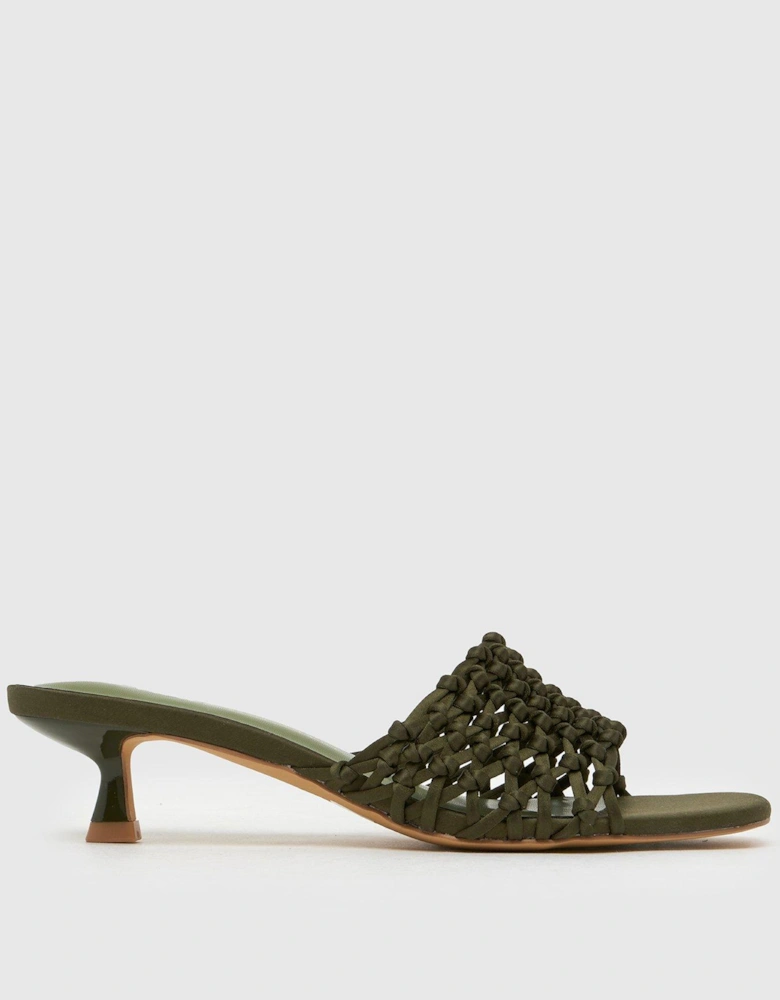 Sorin Woven Mules - Green