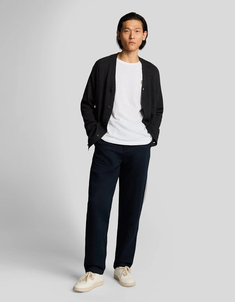 Linen Blend Drawstring Trousers