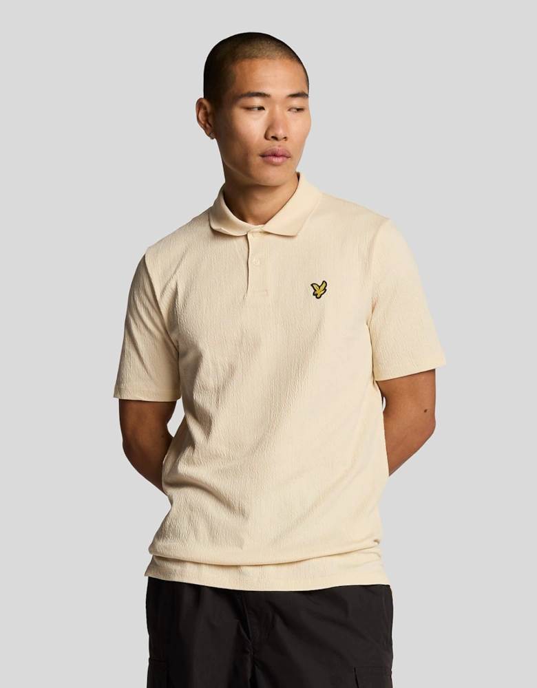 Crepe Polo Shirt