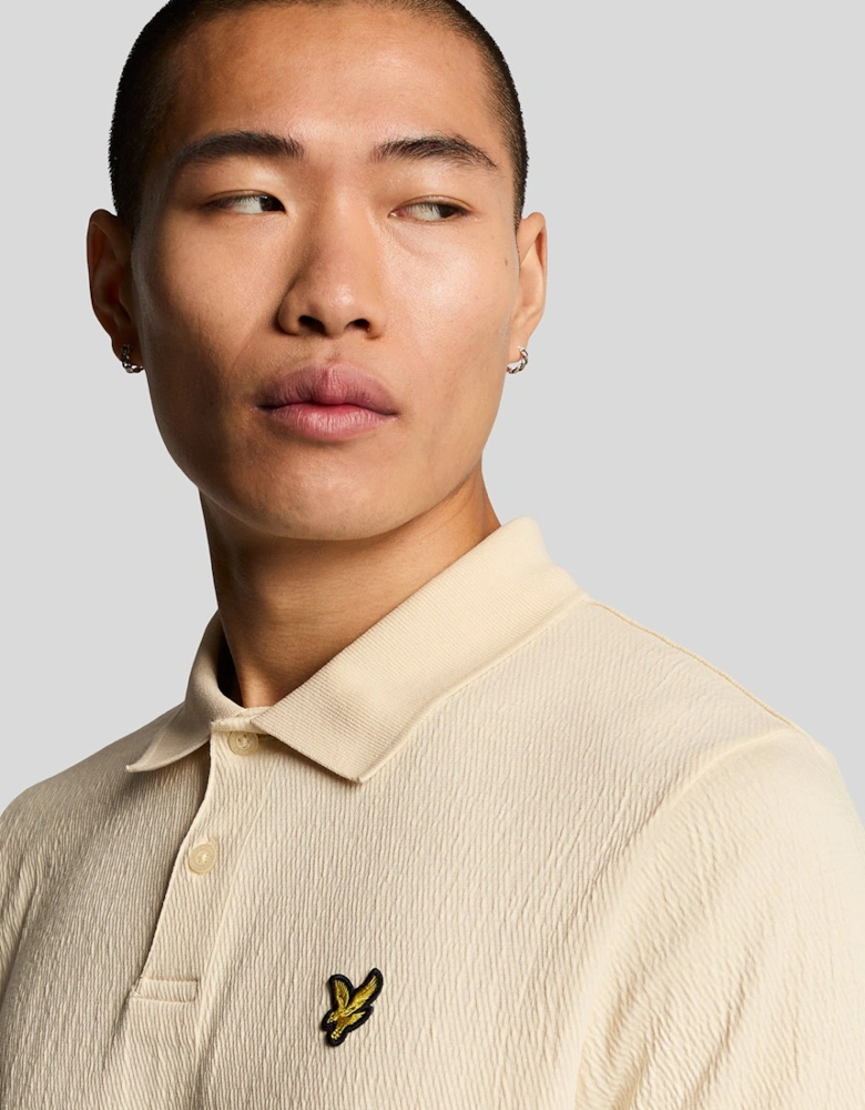 Crepe Polo Shirt