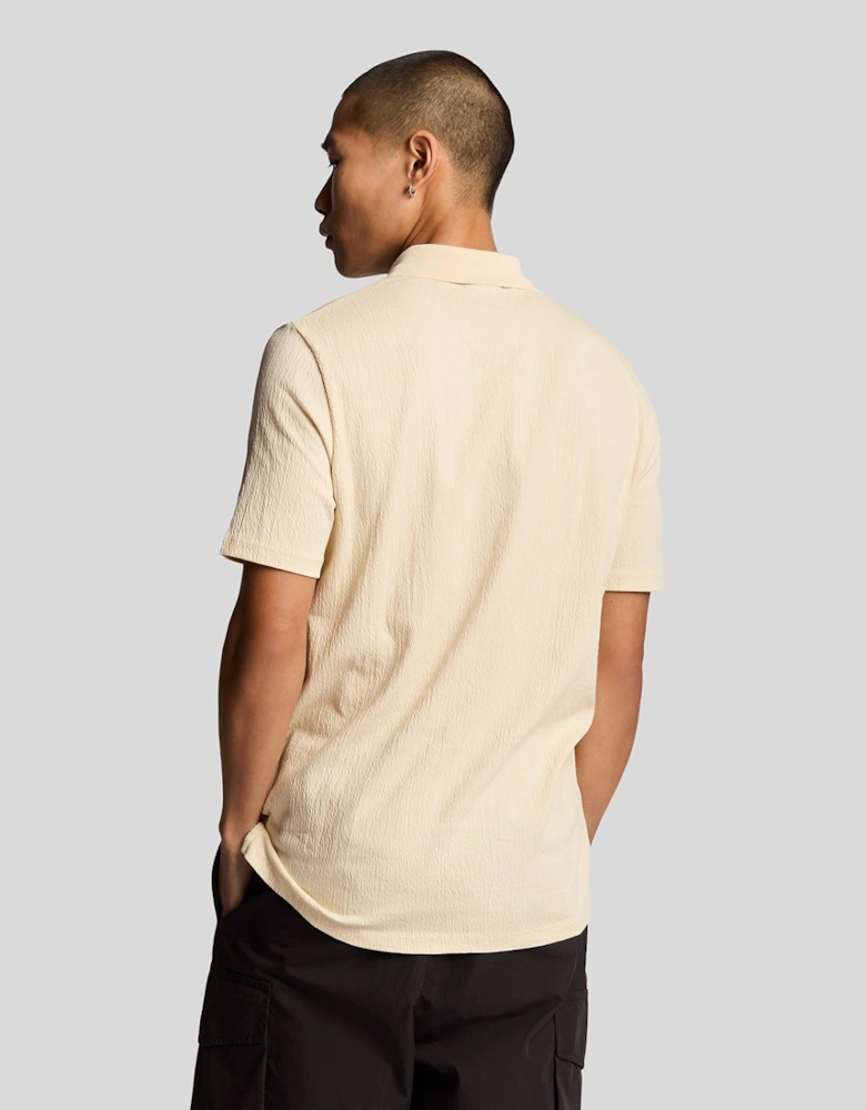 Crepe Polo Shirt