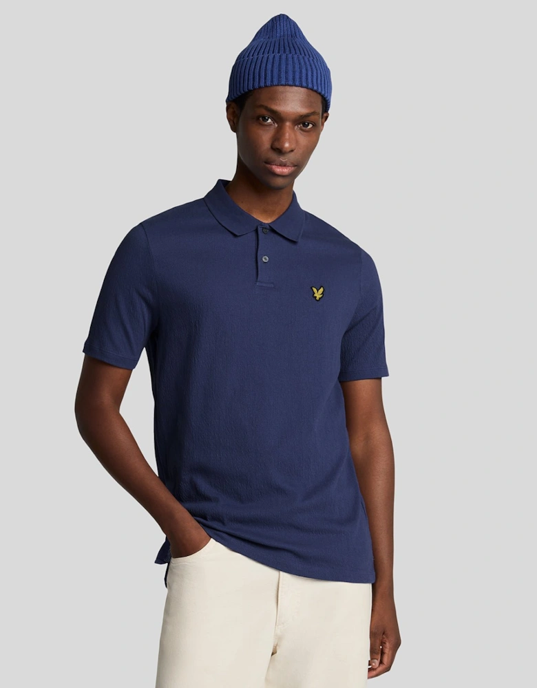 Crepe Polo Shirt