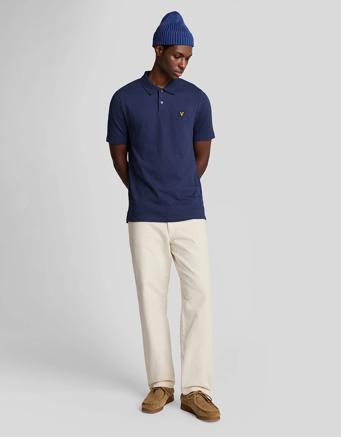 Crepe Polo Shirt