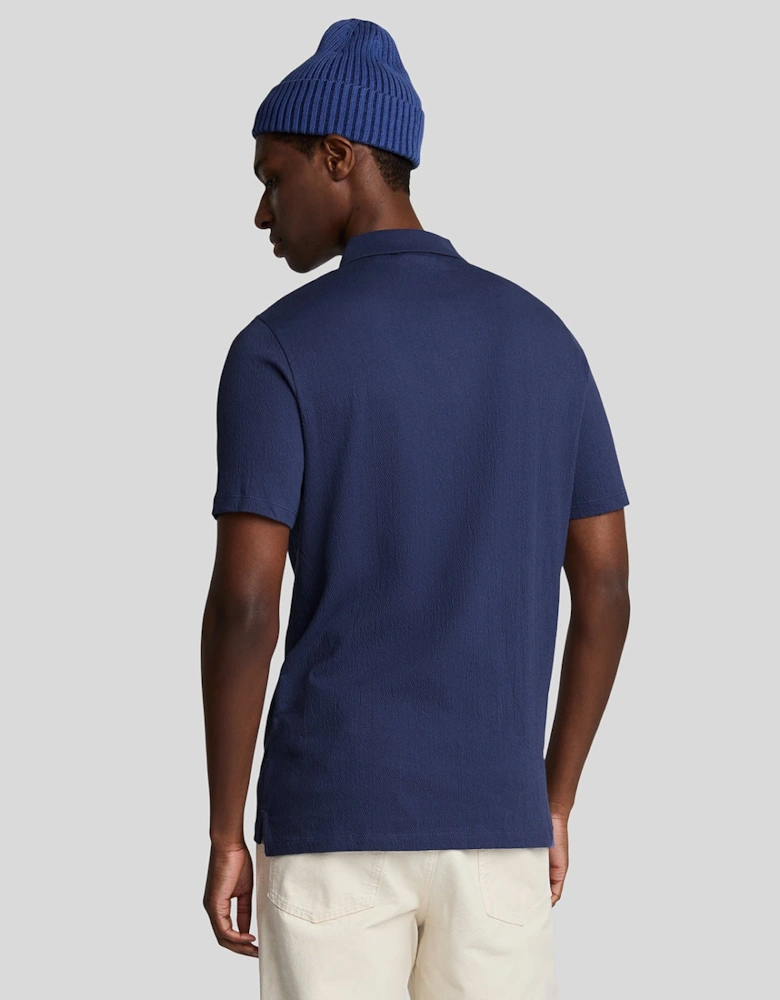 Crepe Polo Shirt