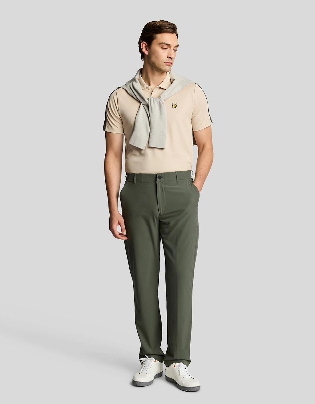Lyle And Scott Men's Green 5 Pocket Golf Trousers - : Size 30