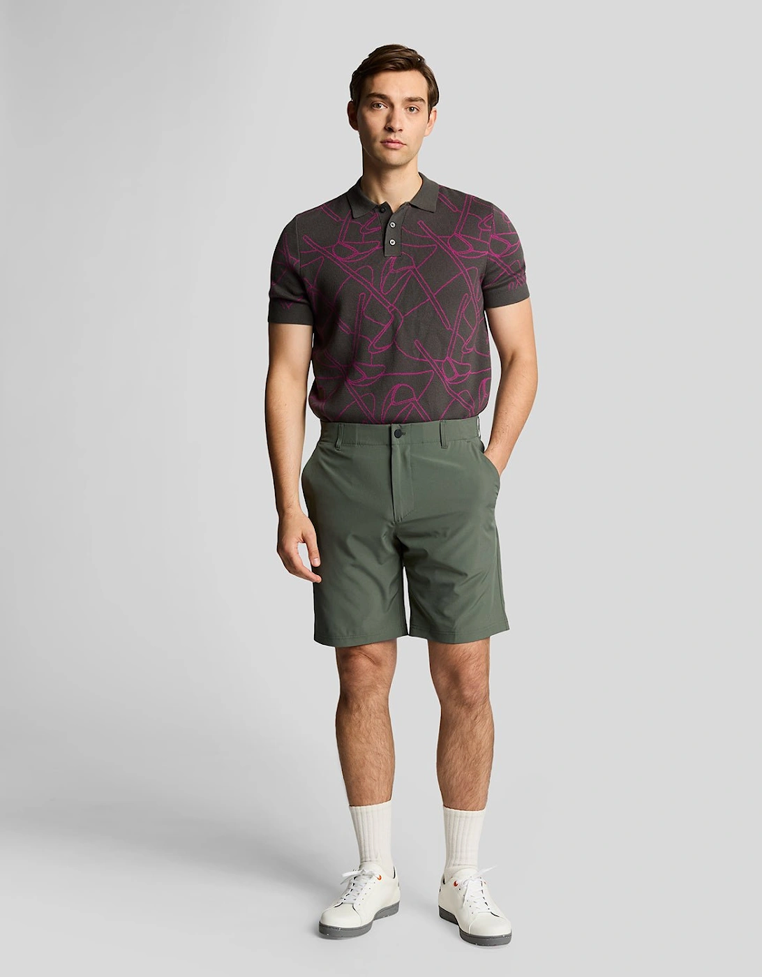 Lyle And Scott Men's Tan 5 Pocket Golf Shorts - : 32/32 Size 32