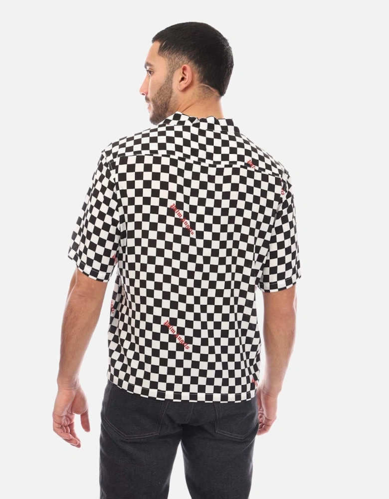 Damier Print Bowling Shirt