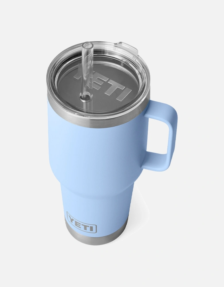 Rambler 35 Oz Straw Mug Big Sky Blue