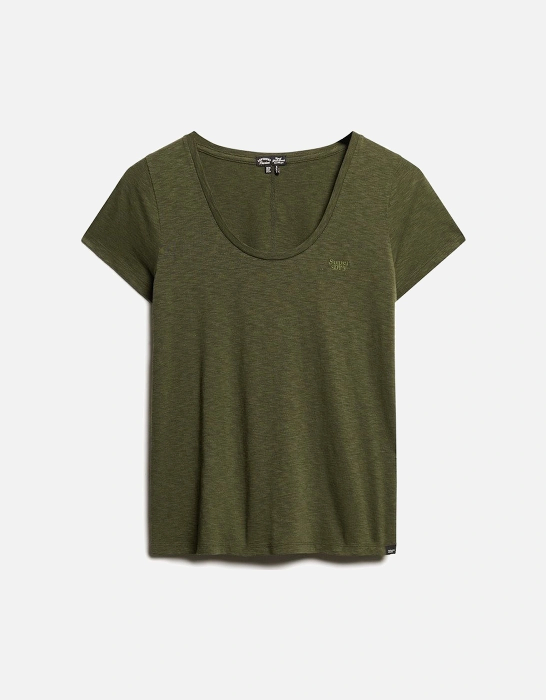 Women's Scoop Neck Tee Army Khaki Green