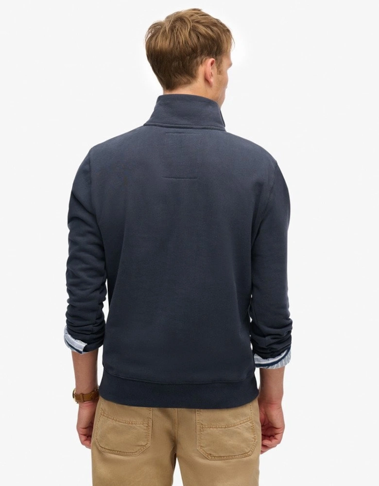 Men's Essential Logo Henley Bradley Navy