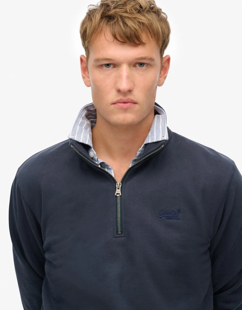 Men's Essential Logo Henley Bradley Navy