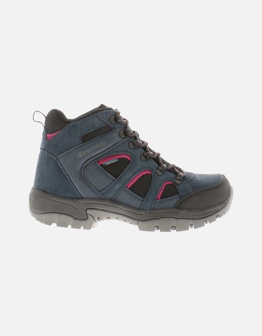 Womens Walking Boots Hawthorn Mid wt Lace Up navy black bright co UK Si