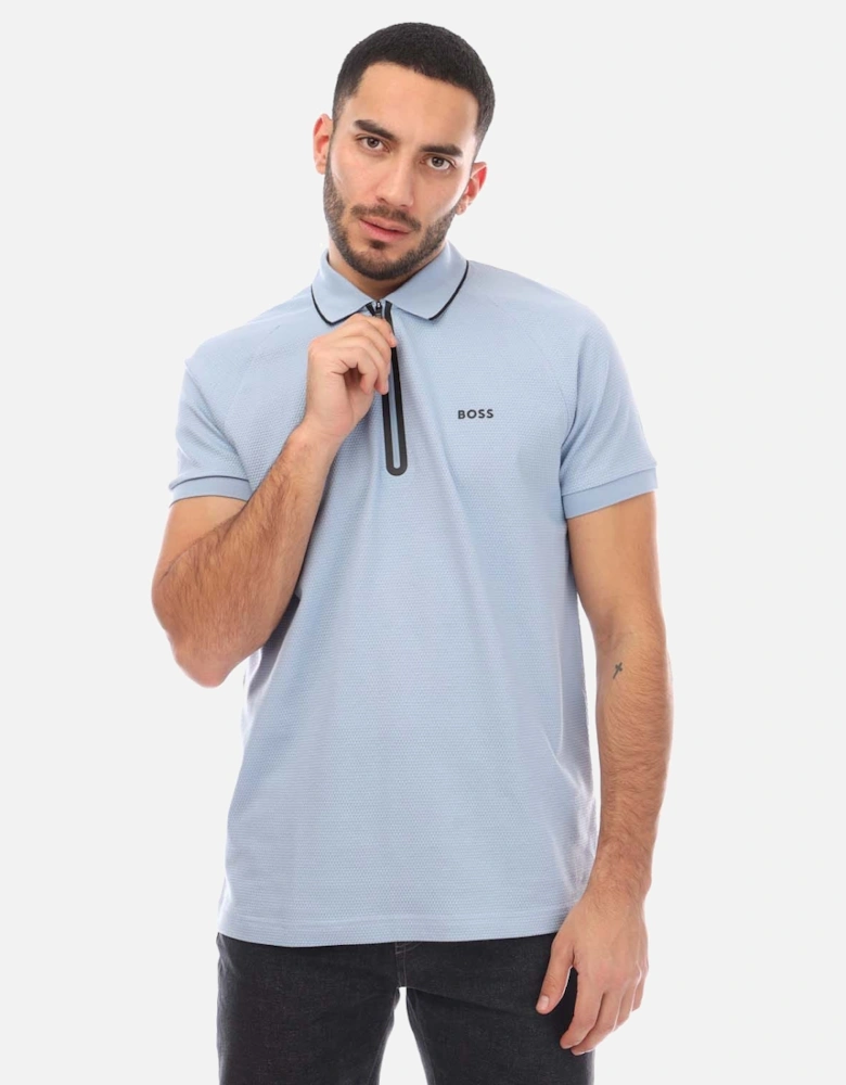 Contrast Logo Structured-Cotton Polo Shirt