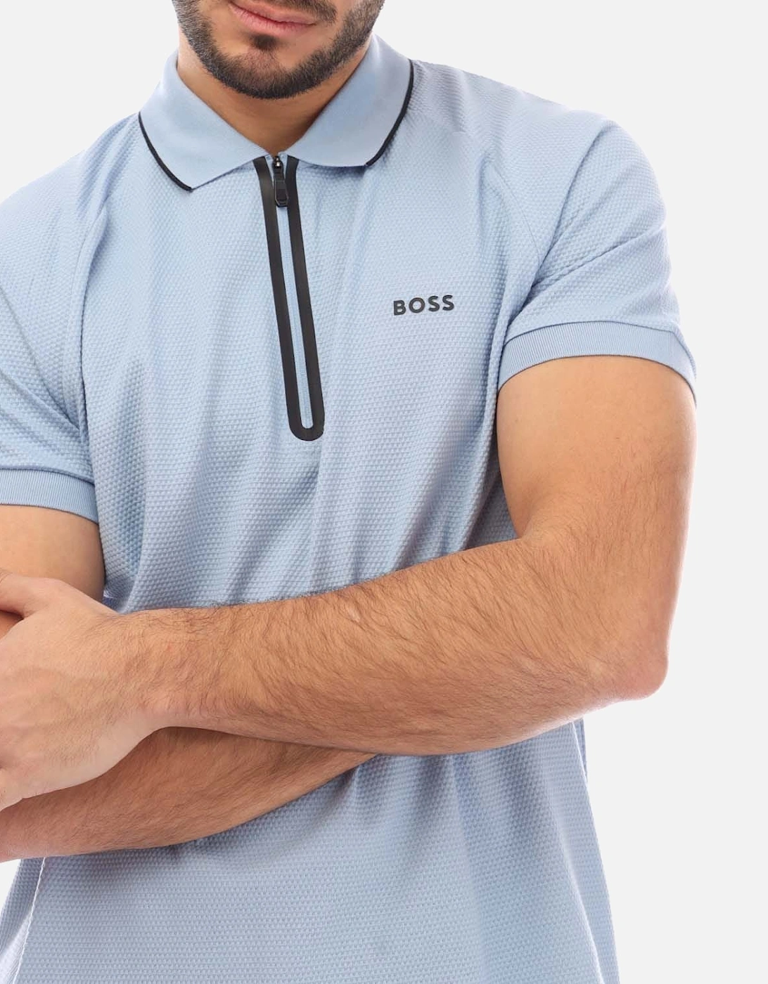 Contrast Logo Structured-Cotton Polo Shirt