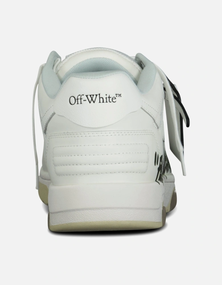 'For Walking' Out Of Office Low-Top Leather Trainers White & Black