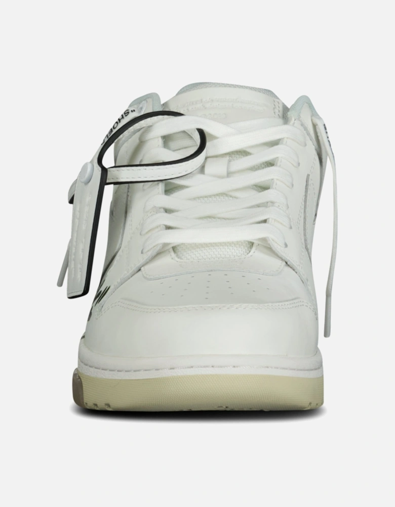 'For Walking' Out Of Office Low-Top Leather Trainers White & Black